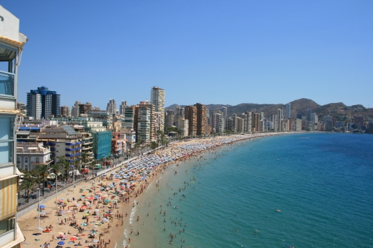 La Playa de Levante di Benidorm